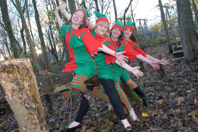 The Elves get ready for a big night in 2012 but who can tell us more? Pictured are Sarah Compton , Caitlin-Jade Oliver, Lyndsey Graham with Lauren Thompson.