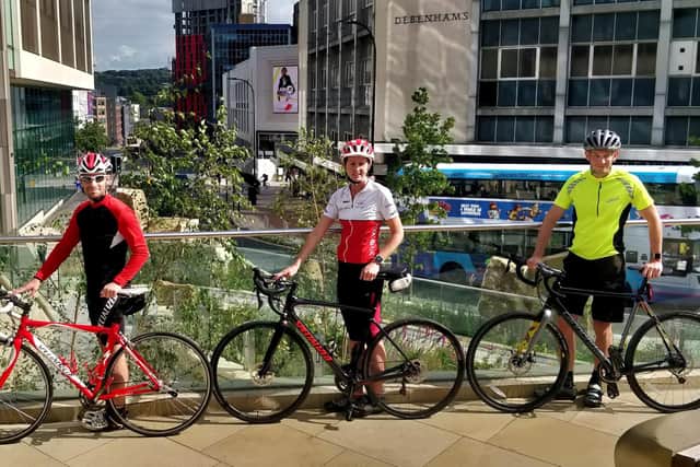 Cyclists at HSBC celebrate the 3,000,000 miles cycled on Love to Ride so far