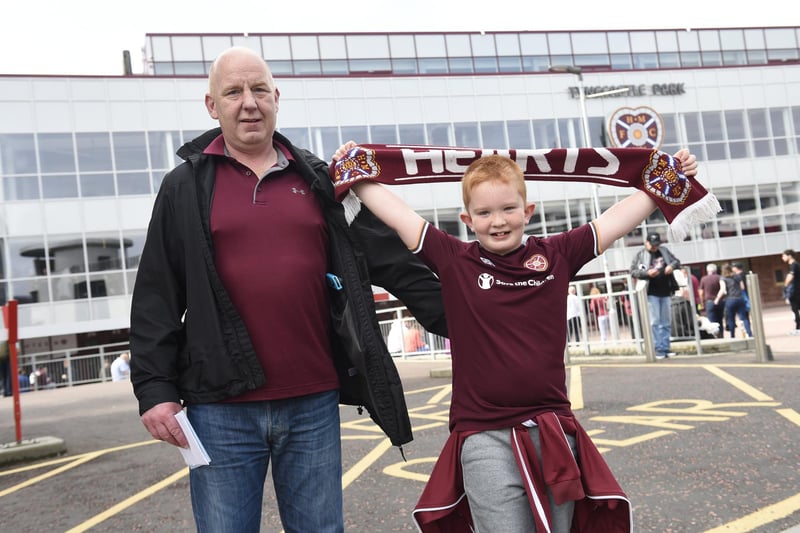 Mark Meikle took son Billy along to the game and saw Liam Boyce score the opener from the penalty spot.