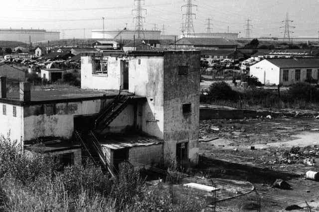 Part of the RAF Seaton Snooks site on the Graythorp Industrial Estate still survived in this year as this picture shows.