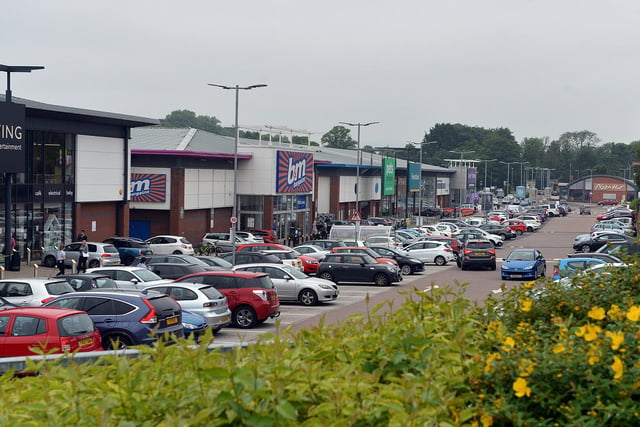 Ravenside retail park sees cars and shoppers return.