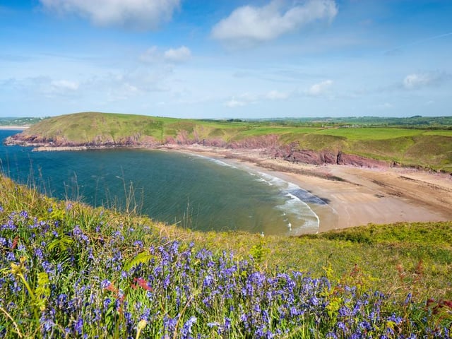 Swanlake Bay is a shingle beach back by low cliffs, but at low tide golden sands and rock pools are unveiled. It is only accessible from the Pembrokeshire Coastal Path and rarely has more than a handful of visitors at any one time (Photo: Shutterstock)