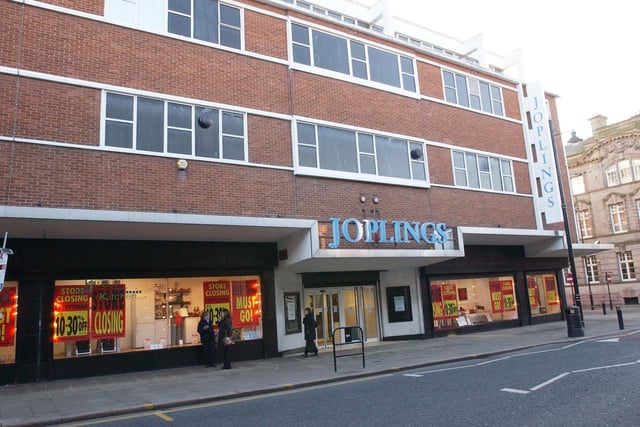 Posters advertising the closure of Joplings in 2007. Did you love the store?