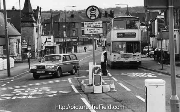 London Road junction with Asline Road.