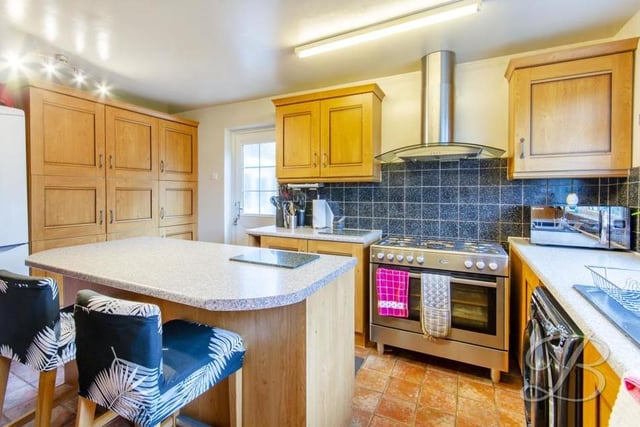 The impressive kitchen is the favourite room in the house of estate agents Buckley Brown. It comes complete with a range of wall and base units, plus a centre island.