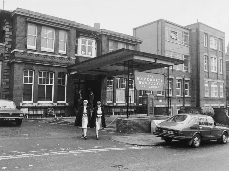 Leeds Maternity Hospital, on Hyde Terrace, pictured in November 1983. It closed that year, and the building was demolished in 2001.