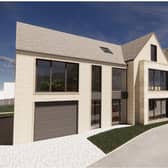 Architects' drawing of plans for four homes on Brooklands Avenue, Fulwood that were rejected by Sheffield City Council's planning committee. Image: Coda Bespoke