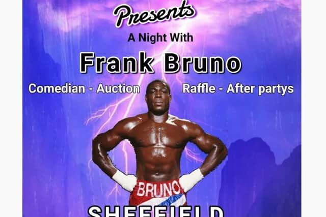 'An Evening with Frank Bruno' will be held at Stars Central on 1 Queens Road at 5pm on December 4.