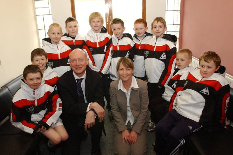 A new strip for Whiteleas Warriors in 2005. Can you spot someone you know in this 16-year-old photo?