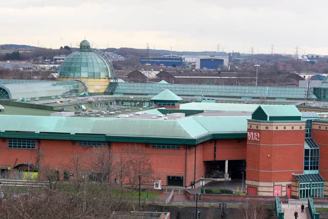 Sheffield Crown Court heard how a fraudster was caught at a River Island clothing store, at Meadowhall Shopping Centre, in Sheffield, pictured, during a counterfeit bank card scam