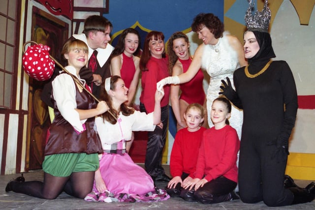 Members of the Sunderland Drama Club in panto in January 1993. Can you spot someone you know?