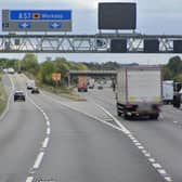 Motorists were being warned of delays on the M1 today after two lanes were closed due to a spillage on the carriageway.