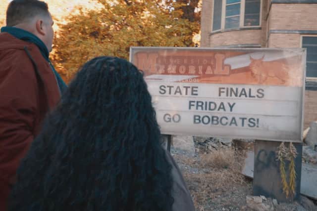 Steven and Kyra are among the contestants dropped into an abandoned American town in Channel 4 reality show Apocalypse (Picture: The Garden Production Ltd/Channel 4)