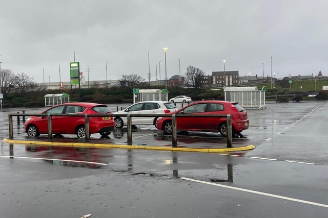 ASDA's car park ahead of the 9:30am Boxing Day opening.