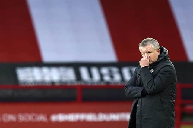 Chris Wilder says his Sheffield United team still has plenty to fight for ahead of Sunday's game against Premier League champions Liverpool: Andrew Yates/Sportimage