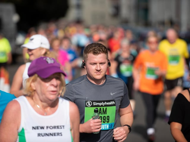 Action from the Great South Run. (201019-270)