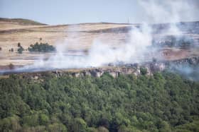Froggatt Edge wildfire May 2025