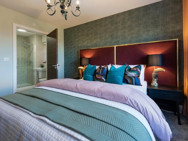 A master bedroom with ensuite.