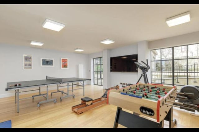 The lower ground floor accommodation is fully self-contained and boasts a gym and games room, for fun with friends and family.