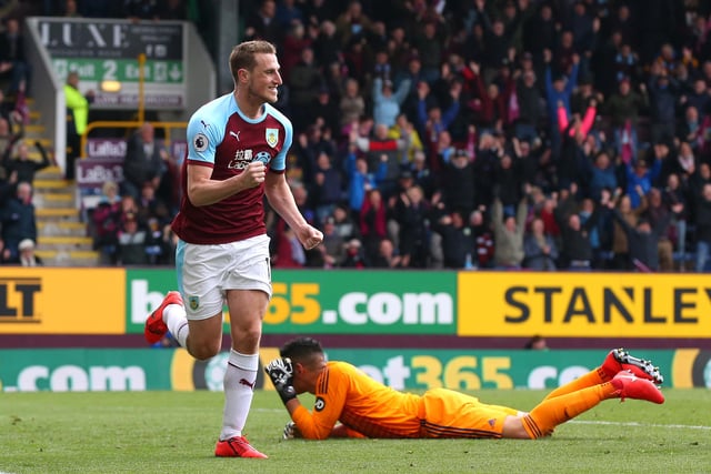 The powerhouse striker partners Rolan up top, in what is shaping up to be a classic 'big man-little man' duo for the Clarets. (Photo by Alex Livesey/Getty Images)