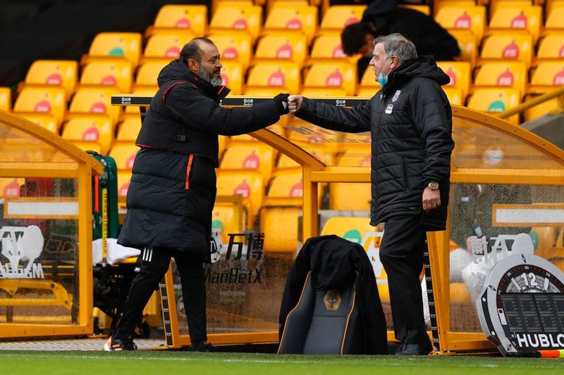 Matches: 161

West Brom win %: 40.4%

Wolves: 32.9%

Win % difference: 7.5%

(Photo by Adrian Dennis - Pool/Getty Images)