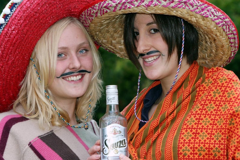 Highfields School students Jessica Emery and Harriet McDonald will be completing a triathlon dressed as Mexican bandits to raise money for a six month teaching post in the village of El Chimo through the Outreach scheme.