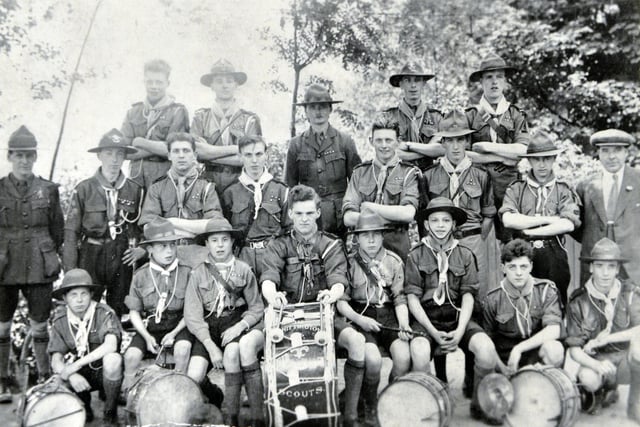 Whittington Scout Group during the Brimmington hospital parade 1925