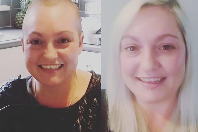 Shayna Buckley raised £4,200 by shaving her head live on Facebook.