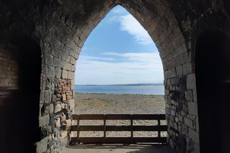 The view from inside the lime kilns.