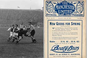 A programme from the 1915 FA Cup Final when Sheffield United beat Chelsea has gone on auction. Black and white photo from Sheffield United game on 24th April 1936. Images by Rolant Dafis + Fox Photos/Getty Images.