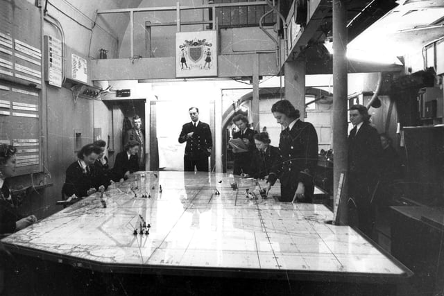 Plotting Room at Combined Operations HQ Fort Southwick

