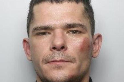 Pictured is Stanislav Duoba, aged 32, of no fixed abode, who was sentenced to 24 months of custody at Sheffield Crown Court on February 19 after he admitted possessing a firearm with intent, possessing a pepper spray and assaulting an emergency worker. The court heard Duoba was spotted by motorists on December 5 standing in Sandringham Road, Doncaster, with a rifle and he later spat at a police officer at Doncaster police station. James Gould, defending, said the firearm was a replica and Duoba had been drunk.