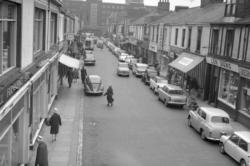 Freemans and Len Duns in this view of the street which goes right back to 1961.