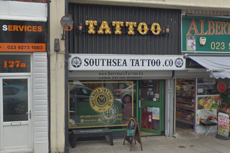 Southsea Tattoo Co in Albert Road, Southsea, was voted the area's 4th best tattoo studio.