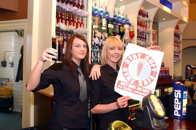 Laura Tuy and Margaret Graham were pictured supporting the Sunderland Echo's campaign on responsible drinking 18 years ago.