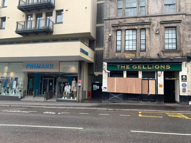 The Gellions Bar in Bridge Street, Inverness, said to be 'one of the oldest pubs in the Highlands' is boarded up for the foreseeable future to make sure it's well protected during lockdown
