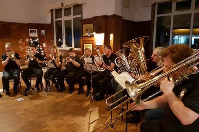 Stannington Brass Band playing at Hillsborough Golf Club