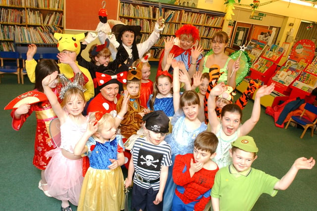 The Hebburn Library Christmas Library for children was a great fancy dress occasion in 2004.