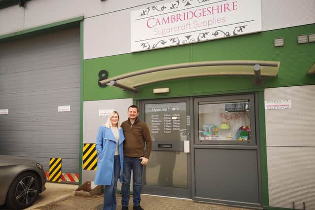 Owners, Nicola and David Mash pictured outside the newly refurbished shop.