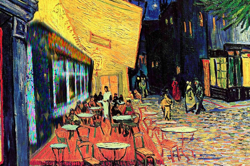 Which Hartlepool establishment has become part of a famous Van Gogh painting?