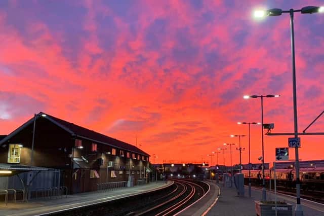 Even Fratton Railway Station was a sight for sore eyes as the sun rose over Portsmouth on Tuesday. Taken at about 5am.