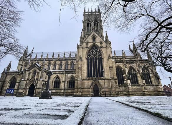 The Minster Church of St George. Picture: NDFP-02-02-21-Snow 4-NMSY