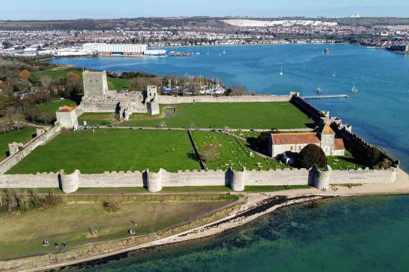 If Amazon and its Lord of the Rings show are in need of a castle, then Portchester Castle should surely high on the list. Look how stunning it looks from the air. Picture: Simon Frost