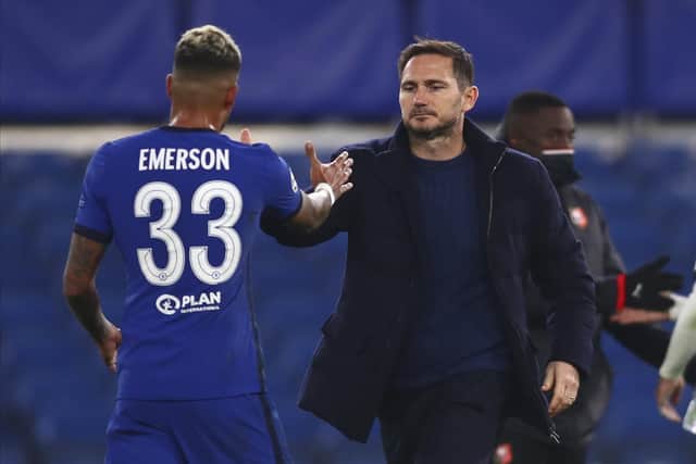 Chelsea's head coach Frank Lampard and his team face Sheffield United at Stamford Bridge this evening: Clive Rose/Pool via AP
