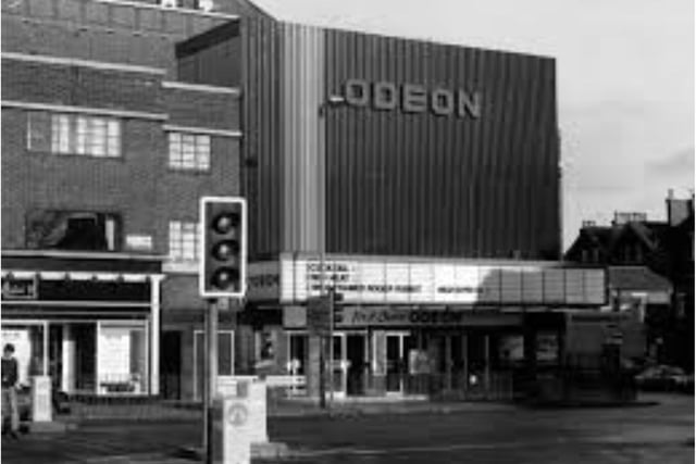 When the Gaumont became the Odeon, its facade was lost behind metal cladding.