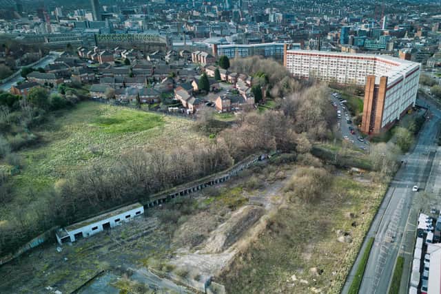 Almost 500 student flats and a care home are set to be constructed on a browfield site in Sheffield city centre.