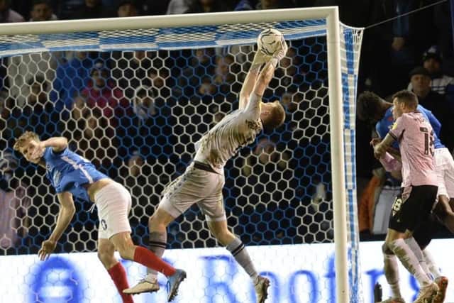 Sheffield Wednesday goalkeeper Bailey Peacock-Farrell played a starring role in their 0-0 draw at Portsmouth.