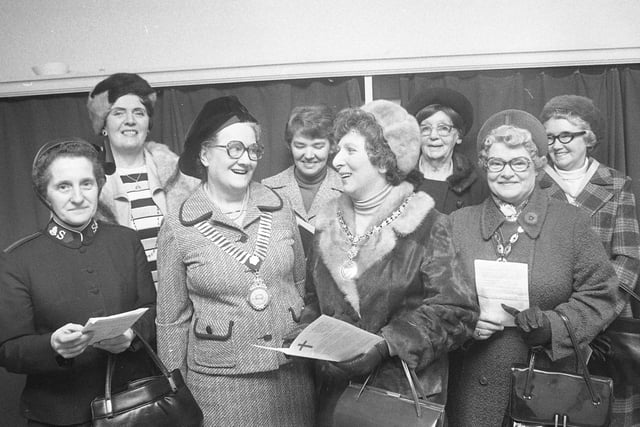 Back to March 1977  and more than 600 women of all denominations gathered in St Gabriel's Church for the annual service on the Women's World Day of Prayer. Here is a small selection of them.