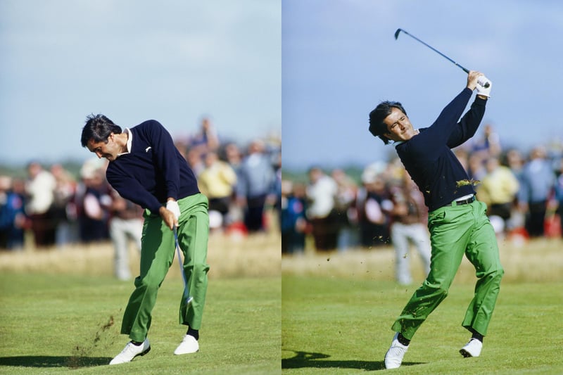 The image on the right is my favourite action photograph of Seve or actually any golfer. It was taken during the 1988 Open at Royal Lytham.