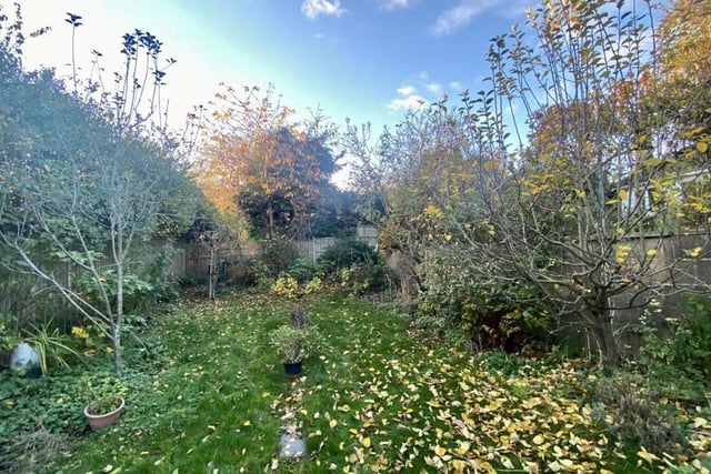 The autumn leaves are on the floor at the moment. But it's not hard to imagine some relaxing summer days in this garden.